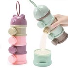 4-layer Baby Milk Powder Dispenser Set - Stackable Formula Container   Snack Box