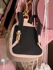 Coach Mini Backpack Charm Key Chain W  Key Clip  Pink Floral Leather Gold