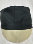 Men women Surgical Scrub Cap Skull chemo Hat Lined Solid Black 100  Cotton