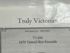 Truly Victorian 1870 Trained Skirt Ensemble Sewing Pattern Tv208 Uncut