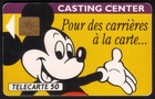 50u Mickey Mouse Casting Center  Euro Disney Resort  Nice Used Phone Card