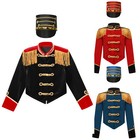 Kids Costume Drum Jacket Festival Uniform Major Victorian Team Tailcoat Tuxedo