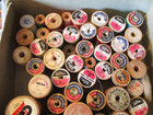 88 Vintage Wooden Sewing Thread Spools