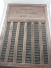 Vintage Hibbard s Star Leader Brass Washboard 