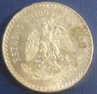 1933 Mo Mexico 1 Peso  720 Silver Bu Large Coin