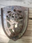 Antique Sad Flat Iron Trivet Cast Vintage Iron Holder Collectible