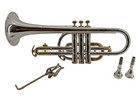 Vintage 1956 King Tempo Cornet Large Bore Cleveland Oh Two Tone With Case