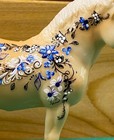 Custom Breyer Stablemate Giorgio With A Filigree And Floral Design