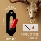 6 Pack European Mount Deer Skull Hangers