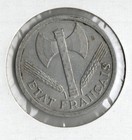 Coin France  vichy  2 Francs 1943 Km904 1