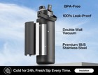 Powcan 32 Oz Insulated Water Bottle With 2-in-1 Straw And Spout Lid  Keep Cold 2