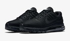 Nike Air Max 2017 Triple Black Mens Sneakers Size Us 7-15 Casual Shoes New   