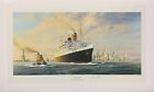 Farewell America By Robert Taylor  Maritime Art Print Of The Queen Mary