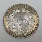 1895 A France 50 Centimes Silver Coin In Bu Unc Condition