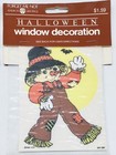 Nos- 1982 American Greetings Halloween Window Decorations Clings Set Of 3- New