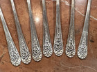 1953 Wm  Rogers Jubilee Mcm Flatware Set 7 3 4  Iced Tea Spoons 7 Pcs Eu