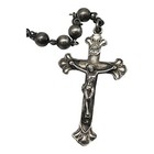 Vintage Sterling Silver Rosary Catholic Necklace Cross Crucifix Judy Altman 1946