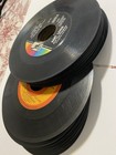 Stack Of 25  45 Rpm Vinyl Records  Various Artists And Record Labels