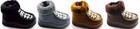 Toddler Boy Girls Infant Fur Ankle Non Slip Side Zipper Slip On Boots Shoes 1-6