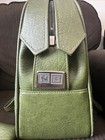 Vtg Samsonite Fashionaire Vinyl 1970s Olive Green Carry-on Bag Snap In Pocket