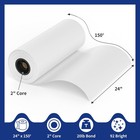 Wide Format Plotter Paper 24 In X 150 Ft - 1 Roll 20lb Cad Bond Paper With 2    