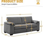 Modern Love Seat Couch For Living Room  Chenille Upholstered Loveseat Sofa