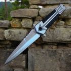 8  Black Army Heavy Duty Spring Assisted Open Folding Blade Pocket Knife Edc