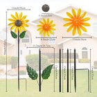 Viveta Sunflower Wind Spinner  56  Metal Spinner With Stake  A-sunflower 