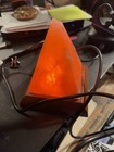 Himalayan Salt Lamp Night Light Pyramid Shaped  Usb Salt Rock Lamp Mini