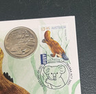  2885  30-6-2026 - Australia Post Maxicard Platypus   3 45 Inter     20c Coin