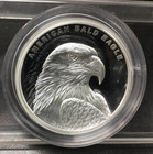 2014 American Bald Eagle High Relief 5oz Silver Coin In Capsule - Tuvalu