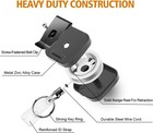 2 Pack Metal Retractable Badge Holder  Heavy Duty Reel With Belt Clip   Key Ring