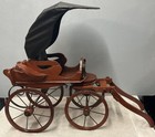 Vintage Old West Wood   Metal Horse Carriage Stagecoach Model 36    X  24   