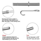 Maple Syrup Tapping Kit  Stainless Steel Maple Tree Taps Spiles For Making Maple