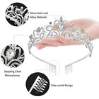 Princess Crown For Women  Crystal Queen Tiaras For Girls Bridal Hair Accessor   