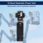 Hydraulic Power Unit Pump 2hp 4 Gallon Electric Single Phase 2850rpm