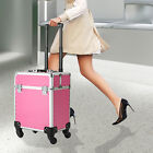 Cosmetic Suitcase Lockable Hairdressing Organiser Fireproof Rolling Makeup Case