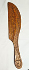 Vintage Table Butler Crumb Sweeper And Tray Hand Carved Wood