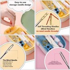 Sewing Kit With Case  Portable Sewing Organizer  Needle And Thread Kit With 2   