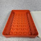 Vintage Tupperware Deli Meat Keeper Paprika Red W  Lid Made In Usa