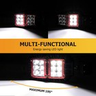 Weisen Rear Led Side center Mirrors For Can Am Commander 700 1000r Max 2021-2025