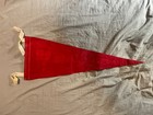Vintage Walt Disney World Red Felt Pennant With Castle Graphic 1960 s 1970 s