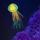 Decorative Fake Jellyfish Aquarium Ornament - Soft Silicone Glowing Jellyfish