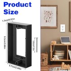 2 Pcs 1 2 Inch Deep Electrical Outlet Extenders  Single Gang Outlet Box 