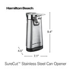 Hamilton Beach Surecut Automatic Electric Can Opener With Multi Tool  Stainless 