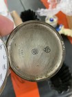 Vintage Swiss Niello Silver Gold Inlayed Hunter Case Pocket Watch 48mm