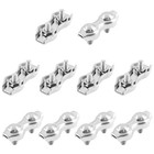 10pcs M2 Stainless Steel Duplex Wire Rope Clips  Duplex Double Bolt Cable