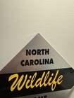 Vintage Us Forest Service Nc Wildlife Game Lands Metal Sign Rare Nos Never Hung