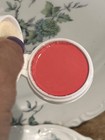 Vintage Max Factor Mid Century Cheek Cake  Rouge Blush Compact Clear Red  1 New