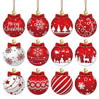Christmas Ball Wooden Pendant Decoration Home Decor Decoration Family Atmosphere